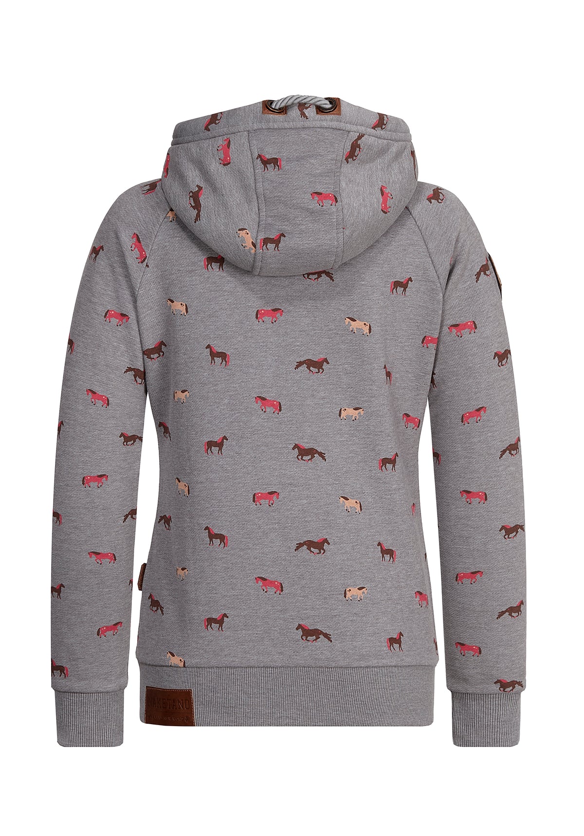 Naketano Sweat Zippé à Capuche Schwarzkopf Scarface Melange - Style Street Confortable