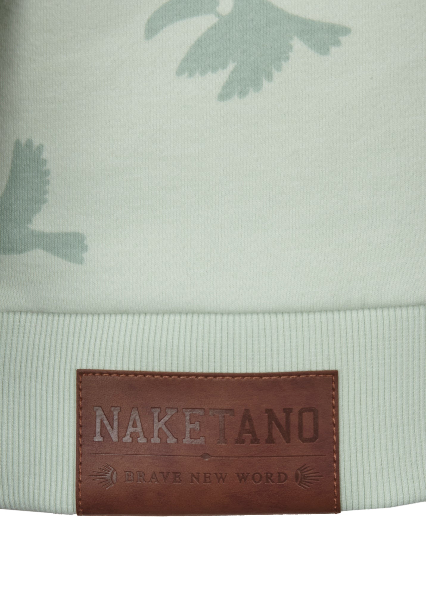 Krokettenhorst 20 - Light Green Melange Allover Birds